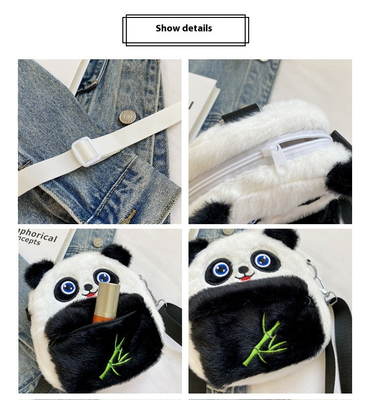 Cute Panda Small Bag Personalized Mini Children's Parent-child Plush