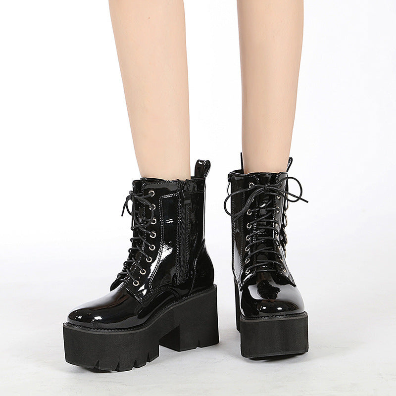 Motorcycle Air Doc Martens Muffin Platform Boots For Women