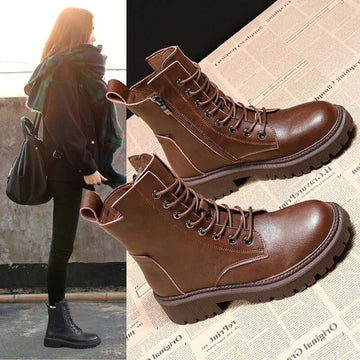 Women's Soft Leather Martin Boots